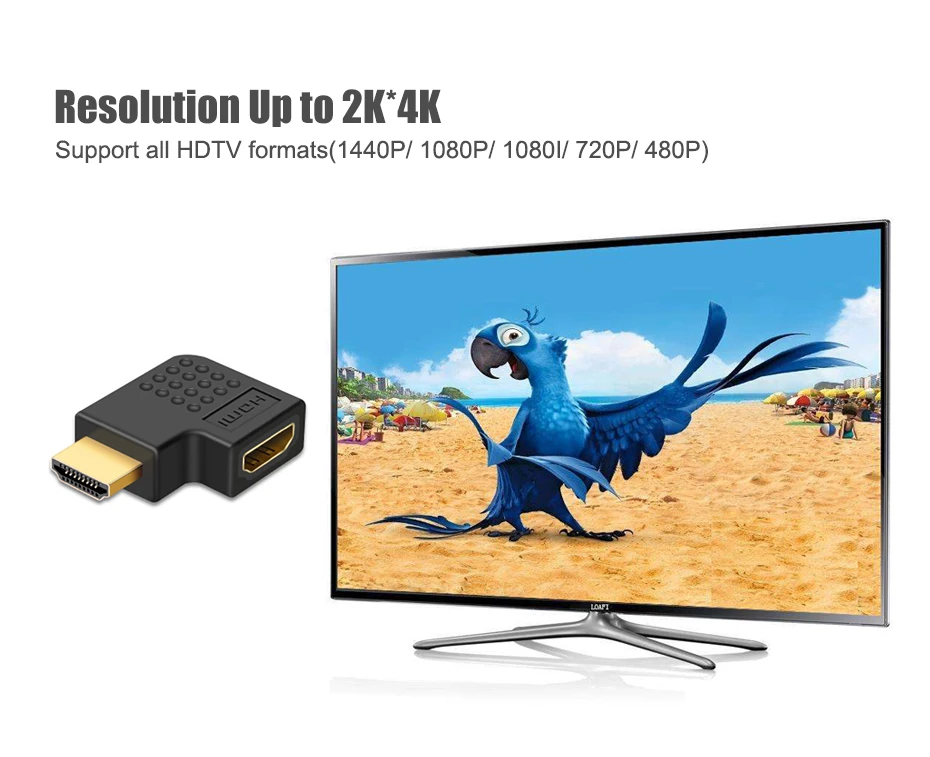 HDMI кабель Соединительный адаптер 270 180 90 градусов угол HDMI мужчин и женщин HDMI конвертеры для 1080P HDTV кабель адаптер удлинитель