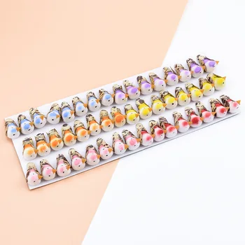 

48pcs Fake Foam Multicolor bird Fridge sticker christmas wreath decorations for home wedding Party kids toys artificial plants