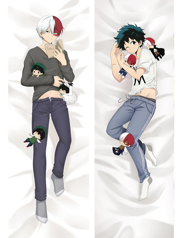 Аниме Boku no Hero academic персонажи uraraka & midoriya izuku otaku Dakimakura наволочка для подушки