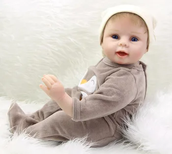 

Bebe reborn realista boy silicone baby doll 22inch soft real touch newborn Bebe alive dolls boneca reborn lol dolls toys gift