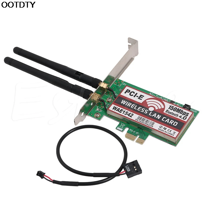 Bluetooth 4 0 Беспроводная 50M PCI-E PCI Express карта WIFI сеть LAN Ethernet NIC | Компьютеры и офис