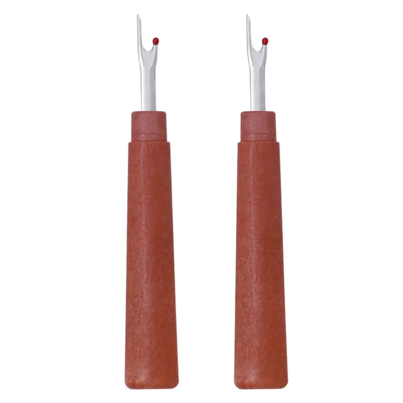 2Pcs Seam Ripper Quick Stitch Unpicker Sewing Craft Tool Sharp Thread Cutter Plastic Handle