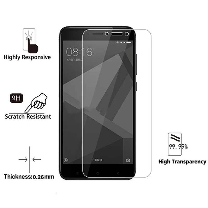 

Tempered Glass For Xiaomi Redmi6A 4X 6pro 5pro Note 7 9H 2.5D Screen Protector Glass Film For Xiaomi Redmi Note 4 4X 5pro Note5A