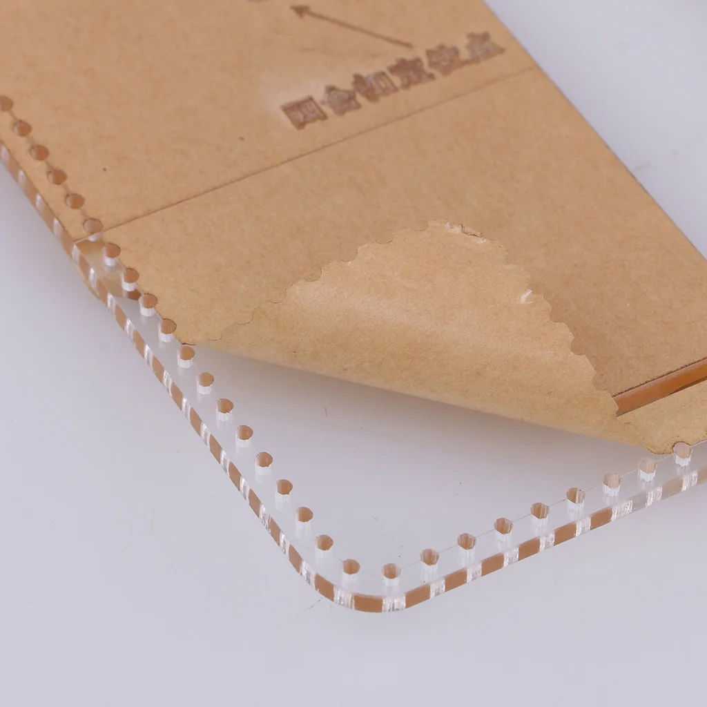 Clear Acrylic Mini Key Bag Mould Pattern Stencil Template DIY Leather Craft Handmade