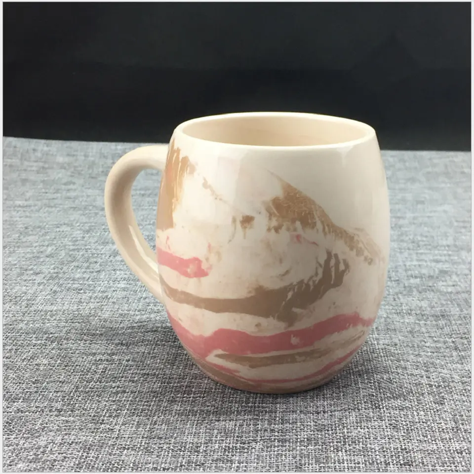 Ceramic Coffee Mug Milk Cup DrinkTea Creative His and Hers Coffee Cup Travel Mug For Couples Porcelain BeardRed Lip Design    CB229-CB230 (3)