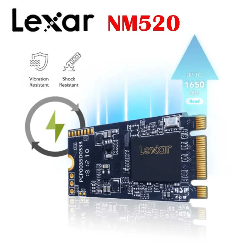 Твердотельный накопитель Lexar NM500 NM520 NM600 M.2 2280 2242 PCIe NVMe SATA SSD Dash SMART stads 128G 256G 512G 240G