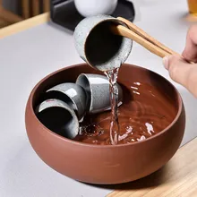 Фиолетовый; песок чай мыть чайный набор кунг-фу чай чашка мыть простой чайник Размер Ручка мыть черный красный фиолетовый пепельница чайная церемония аксессуары