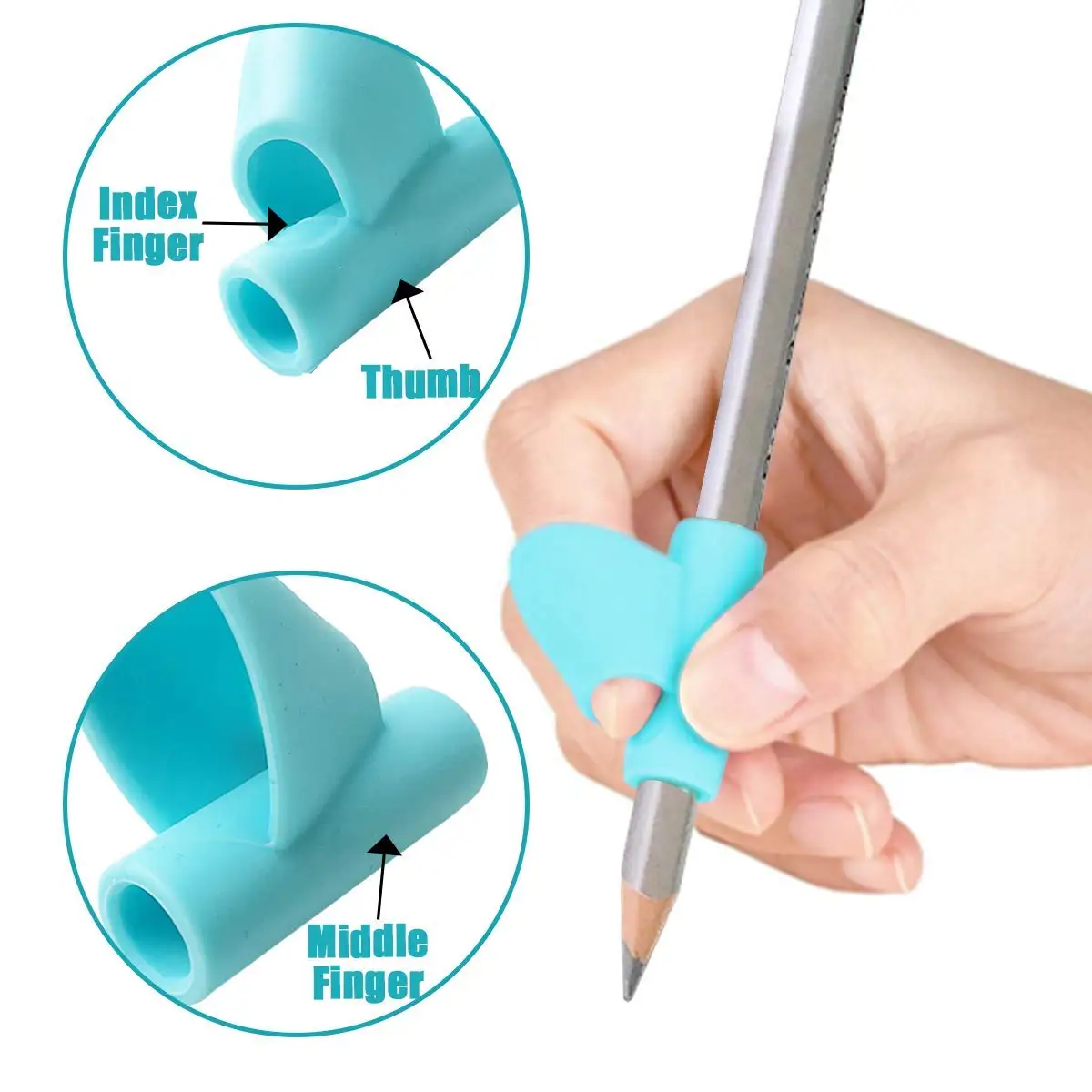 3 шт. ручка-карандаш коррекция осанки точность позиционирования пальцев детский карандаш силиконовый держатель ручка пишущий аппарат швейные инструменты