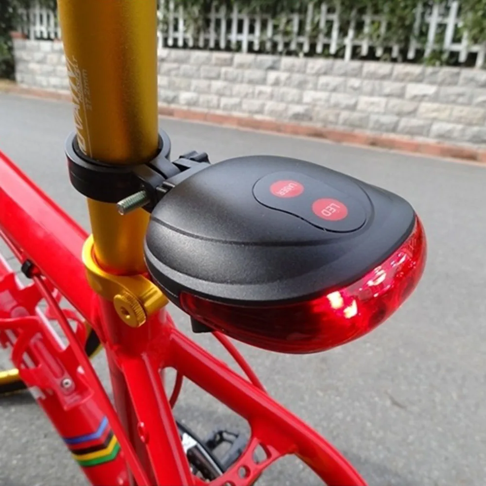 Best Cycling Bicycle Tail Rear Light Bike Light Bike Warning Lamp LED 2 Laser 7 Mode Beam Bike Night Ride Warning Light Cycling light 3