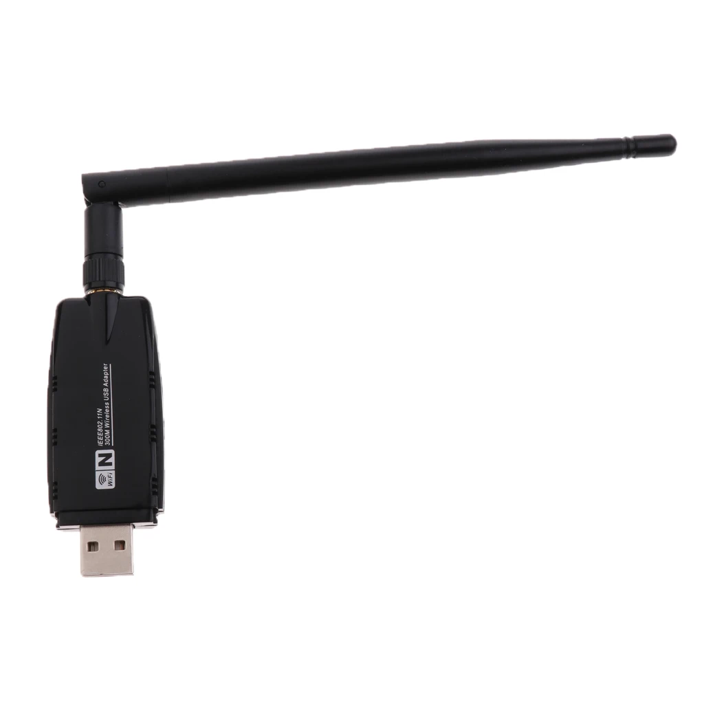 300M Wireless Adapter 2.4GHz Wifi Usb Dongle 5dbi High Gain External Antenna