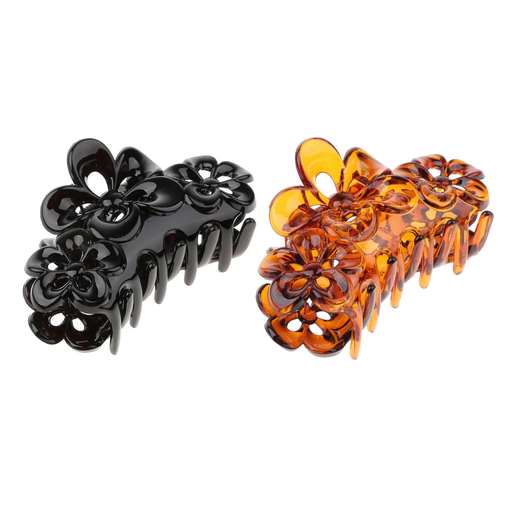 

Large Hair Claws Clip Ladies Crystal Flower Barrettes Clasp Hairpin Clamp for Thick Hair Women Hair Accessories