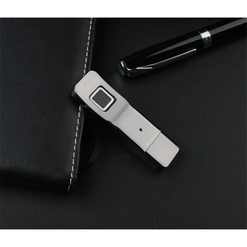 Высокое качество! 32 Гб 64 128 металлический отпечаток пальца U диск USB3.0 флэш