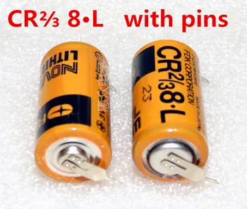 

10pcs Original New For FDK CR2/3 8.L 3V PLC Lithium Battery with pins F1ST4S Free Shipping