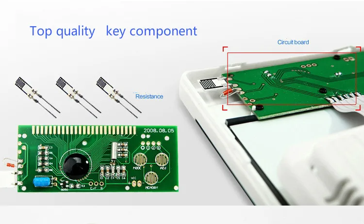 Цифровой термометр с большим экраном, измеритель влажности, часы, барометр, гигрометр, термометр, метеостанция