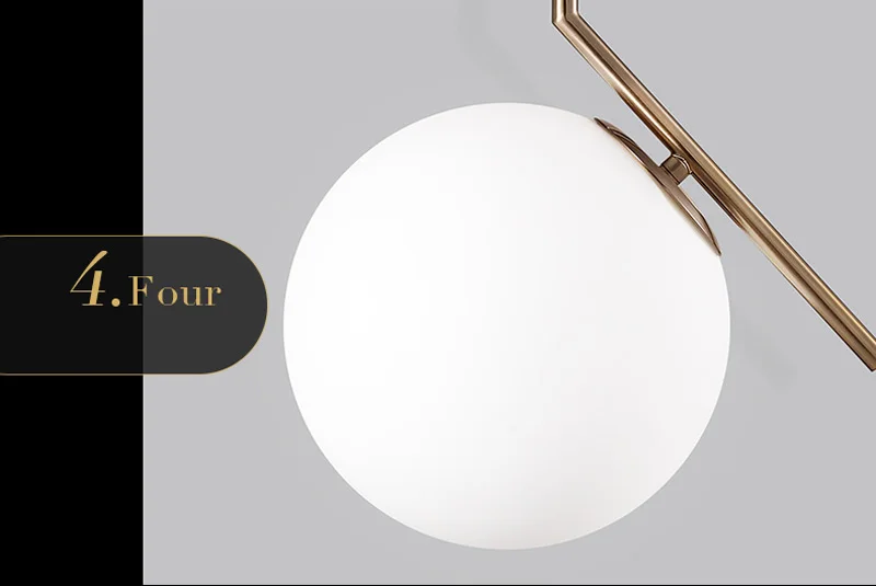 Nordic Style Pendant Light Glass Ball Lampshade Modern LED Pendant Lamp For Dining Room Bedroom Hanging Light Fixtures (27)