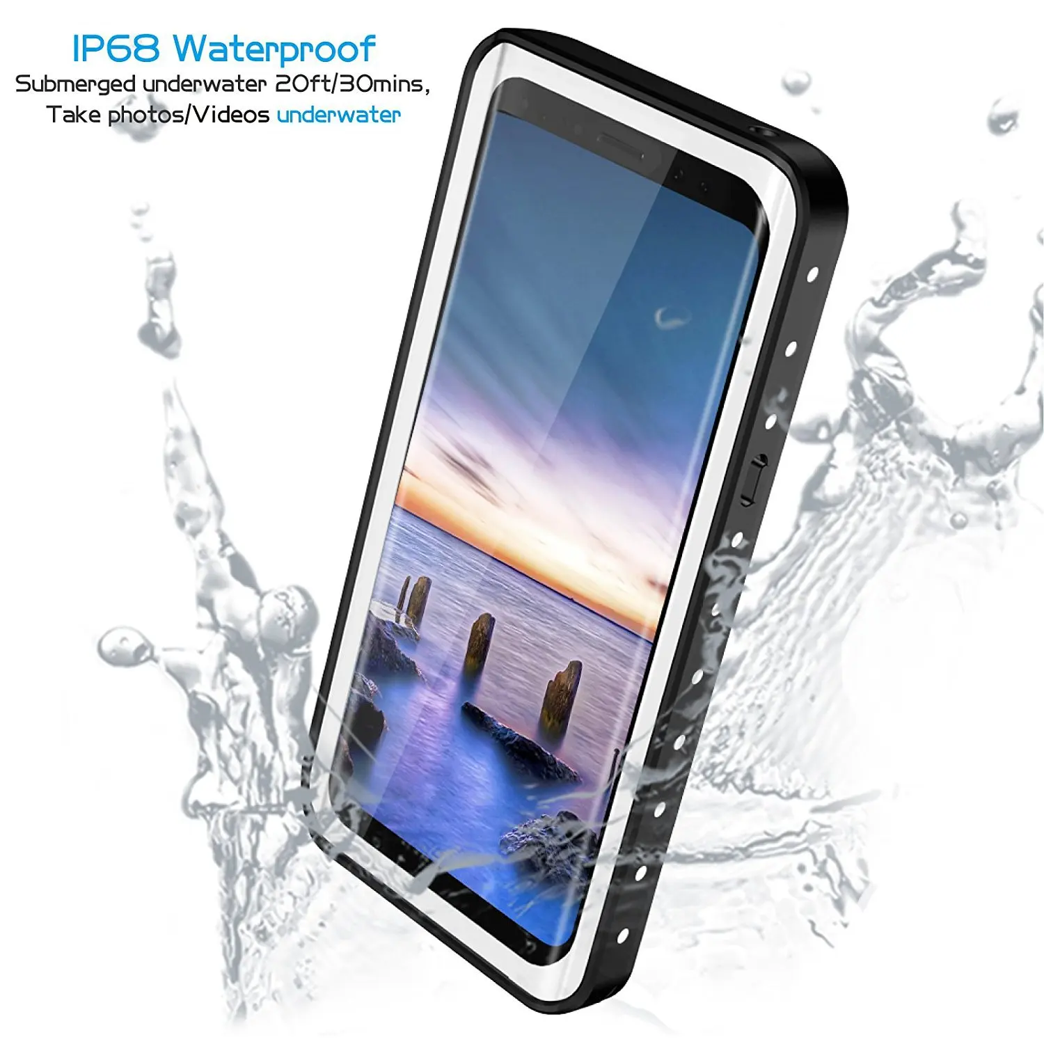 

IP68 Grade Waterproof Dustproof Strong Protective Cases for Samsung Note8 S9 S9 Plus Swming Diving Under Water Shoot Videoes