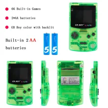 GB Boy цветной портативный игровой плеер 2,7 портативные классические игровые консоли с подсветкой 66 встроенных игр Тетрис