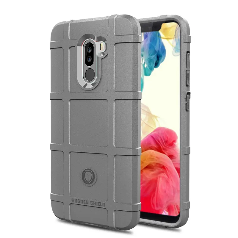 Чехол для Xiaomi Poco F1 силиконовый мягкий ударопрочный чехол из ТПУ Для Pocophone черный