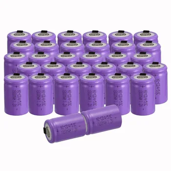

Russian seller! Purple color 36 PCS 4/5 SubC 4/5 Sub C battery Rechargeable Battery Ni-Cd with Tab 1.2V 1800 mAh 3.3*2.2CM