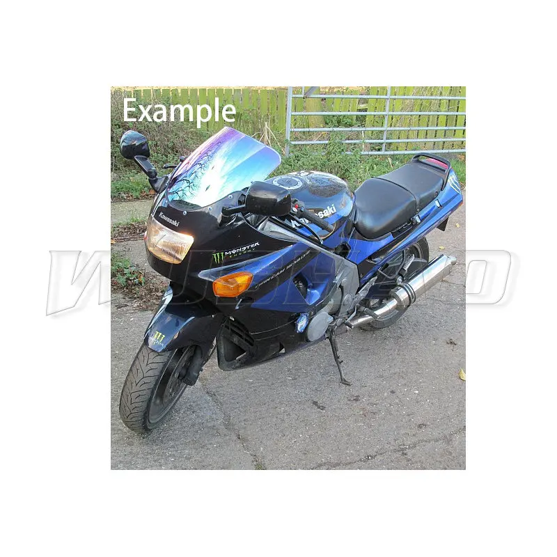 Black Iridium Мотоциклетное ветровое стекло Ветер Экран для 1993-1998 2004 2007 Kawasaki ZZR400 ZX400 ZX400N ZZR600 ZX600 ZZR ZZ-R 400 N 600 E - Цвет: Black Iridium