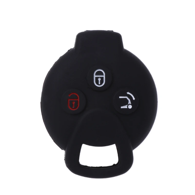 

Silicone 3 Buttons Remote Key Fob Case Cover For Mercedes Benz Smart Fortwo City