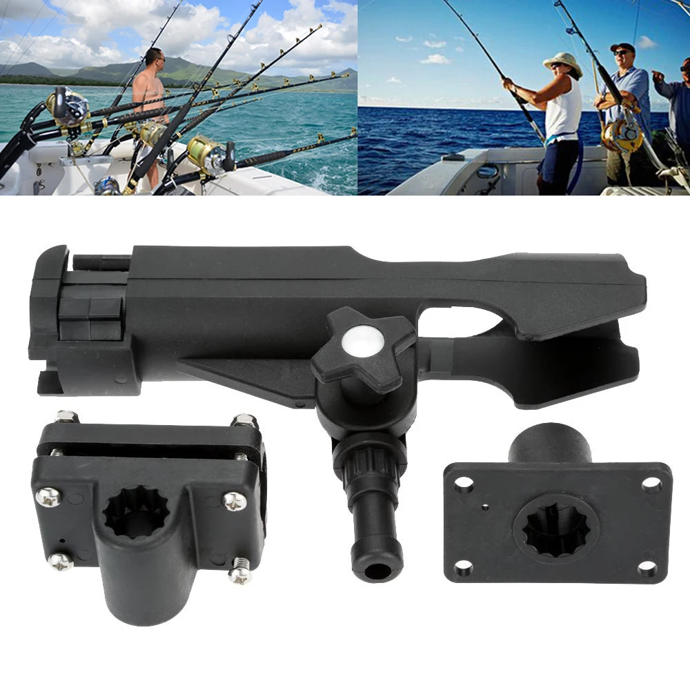 

High quality Fishing Rod rack Holders Rest Adjustable Removable 360 degree Kayak Boat Support Tools Accessories Pole Bracket