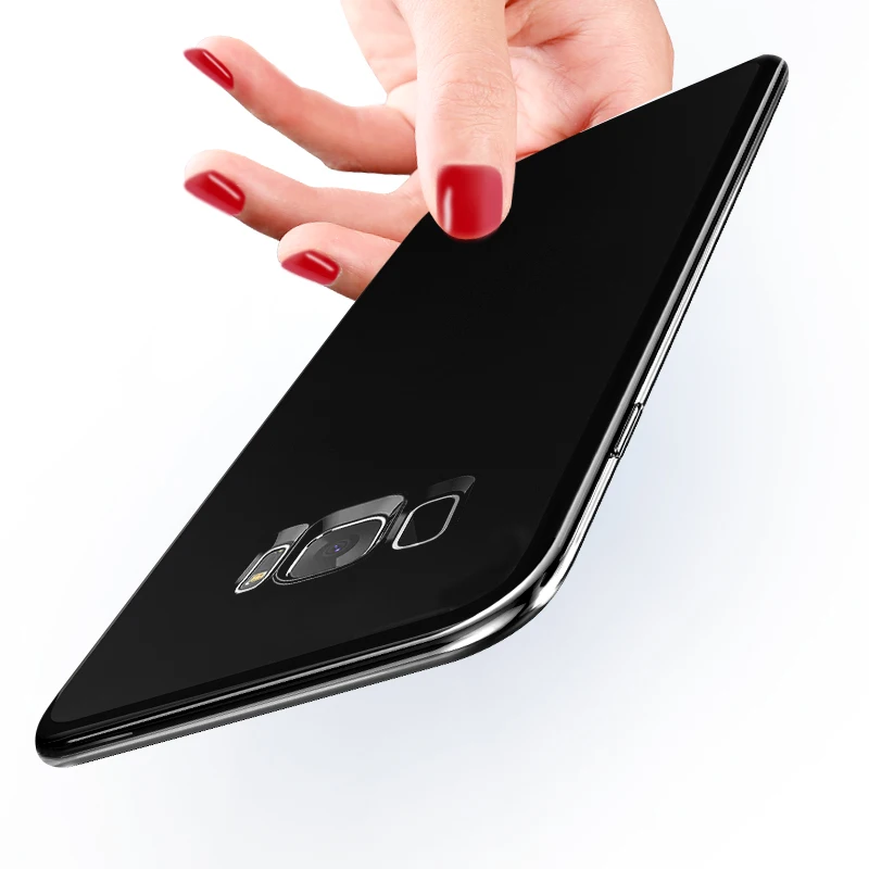 Baseus Transparent Case For Samsung S8 Silica gel Case For Samsung Galaxy S8 S8 Plus Thin Soft TPU Cover Shockproof Case Fundas cases-for-s8+