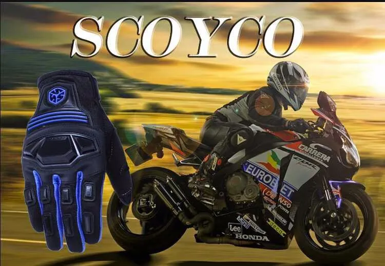 1 пара и 3 цвета) горячая Акция мотоцикл полный палец летние перчатки резиновые В виде ракушки Гоночные перчатки(Scoyco mc24