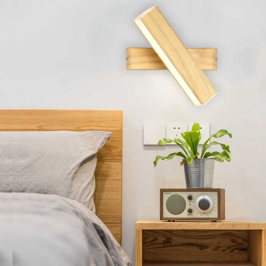 Lâmpada de Parede Alumínio ao ar Parede para Escadas Luz do Banheiro Nórdico Moderno Livre Indoor Ip65 Girado Luz Quarto Cabeceira Led 6 Luminárias de parede