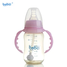 150 мл для маленьких детей бутылки молока для кормления новорожденных детей с силиконовой соской и анти-dust cover PPSU с ручкой медленный поток