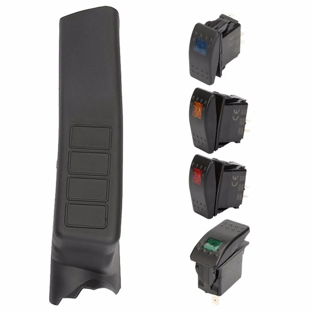 Для 2011 2012 2013 2014 2015 2016 2017 Jeep Wrangler JK JKU переключатель панель Pod с 4 переключателями