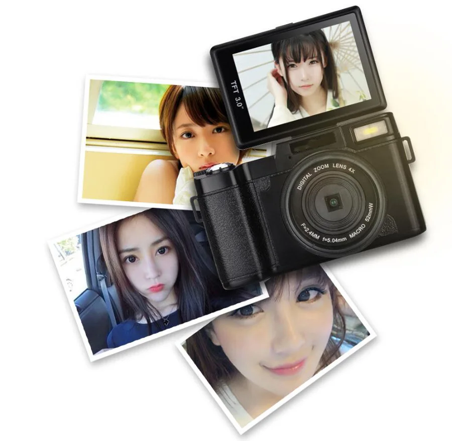 Memteq цифровой Камера " TFT ЖК-дисплей Full HD 24mp цифровой Камера видео 1080 P видеокамера CMOS Видео объектив+ фильтр DSLR Камера