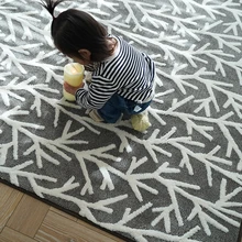 Скандинавский стиль 3D машина тканые ветки шаблон коврик для гостиной, Новогоднее украшение дома прикроватный коврик, мат «татами»