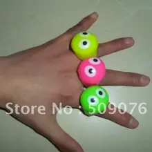 6 шт./лот из мягкого прозрачного пластика со светодиодной подсветкой палец Кольца Мигающий глаз Кольца свет для события фестиваль партия декоры сувениры