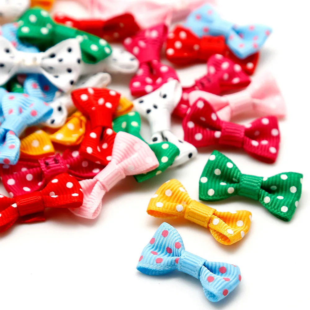 

25pcs Mixed Color Fashion Home Holiday Decoration Crafts Ribbons Satin Applique DIY Craft Wedding Bow Tie Decoration 3X1.5cm