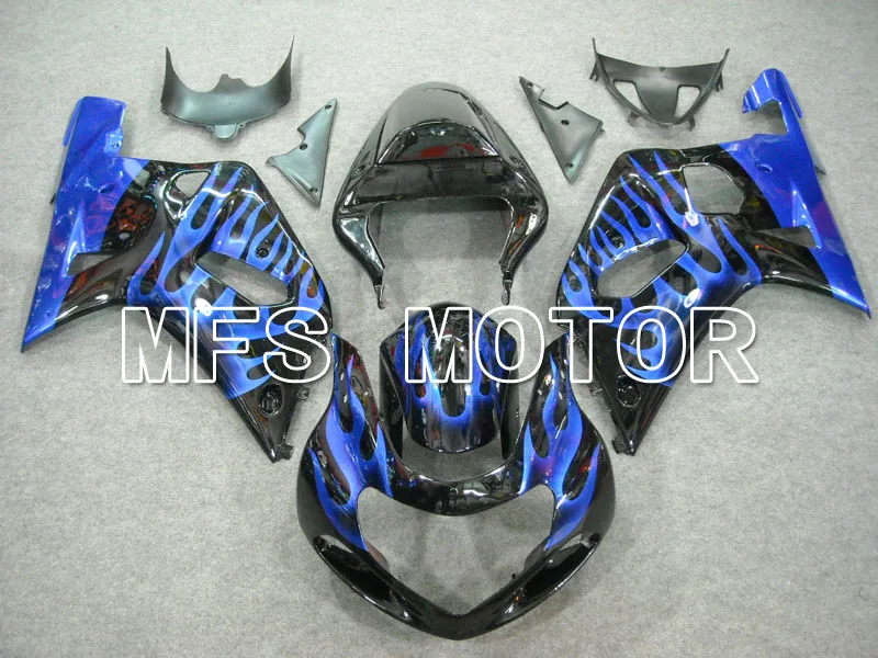 

Fairing Injection ABS Kit For Fit 2001 2002 2003 Suzuki GSXR600/750 Blue Flame Black