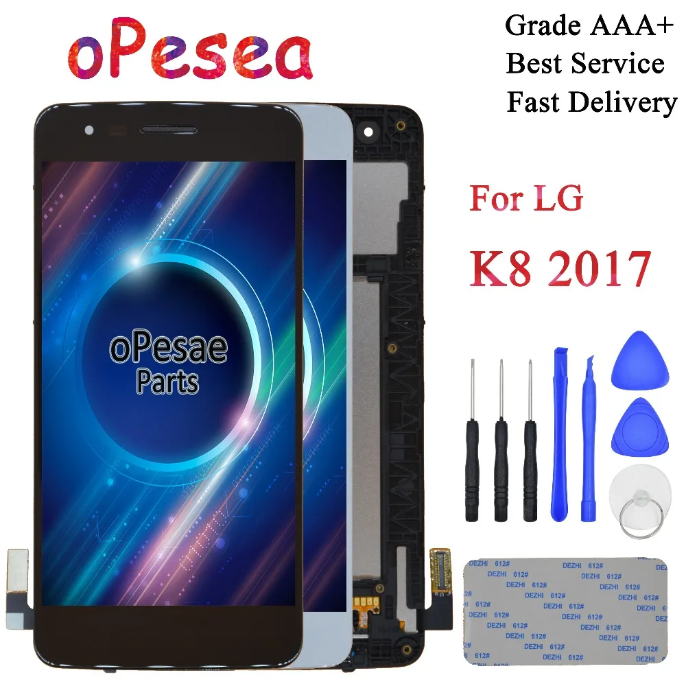 

oPesea For LG K8 2017 Aristo M210 MS210 US215 M200N LCD Display Panel Touch Screen Digitizer Assembly for LG K8 2017 X240 LCD