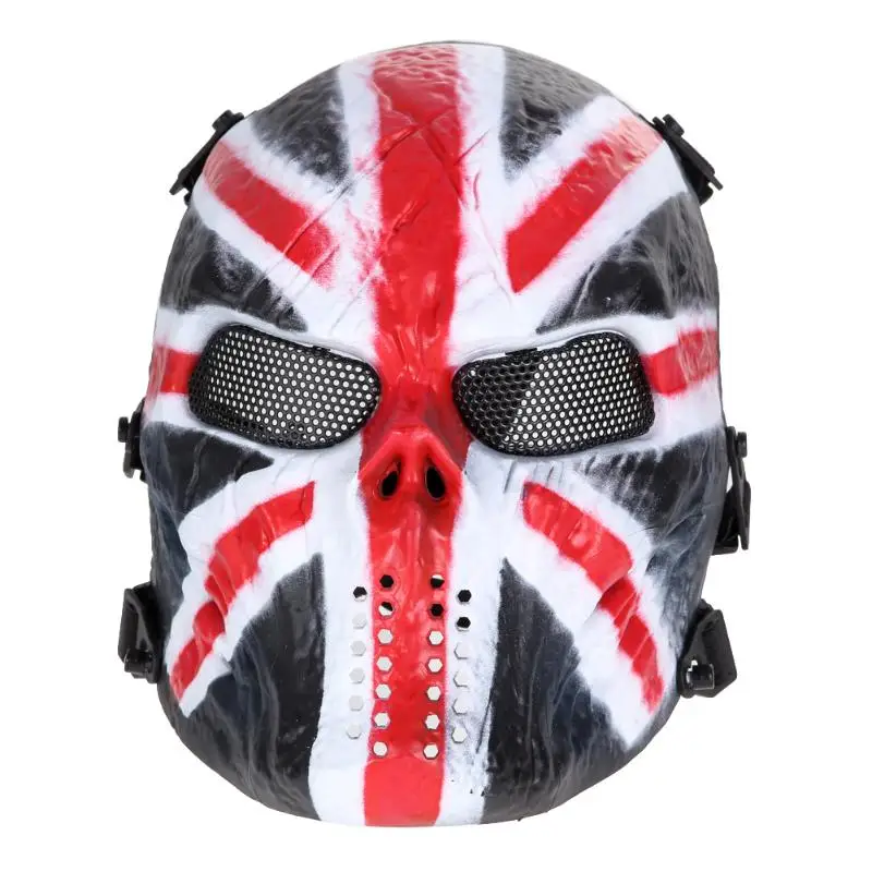 Scary Mask Halloween Skull Mask Army Outdoor Tactical Paintball Mask Full Face Protection Breathable Eco-friendly Party Decor - Цвет: 04