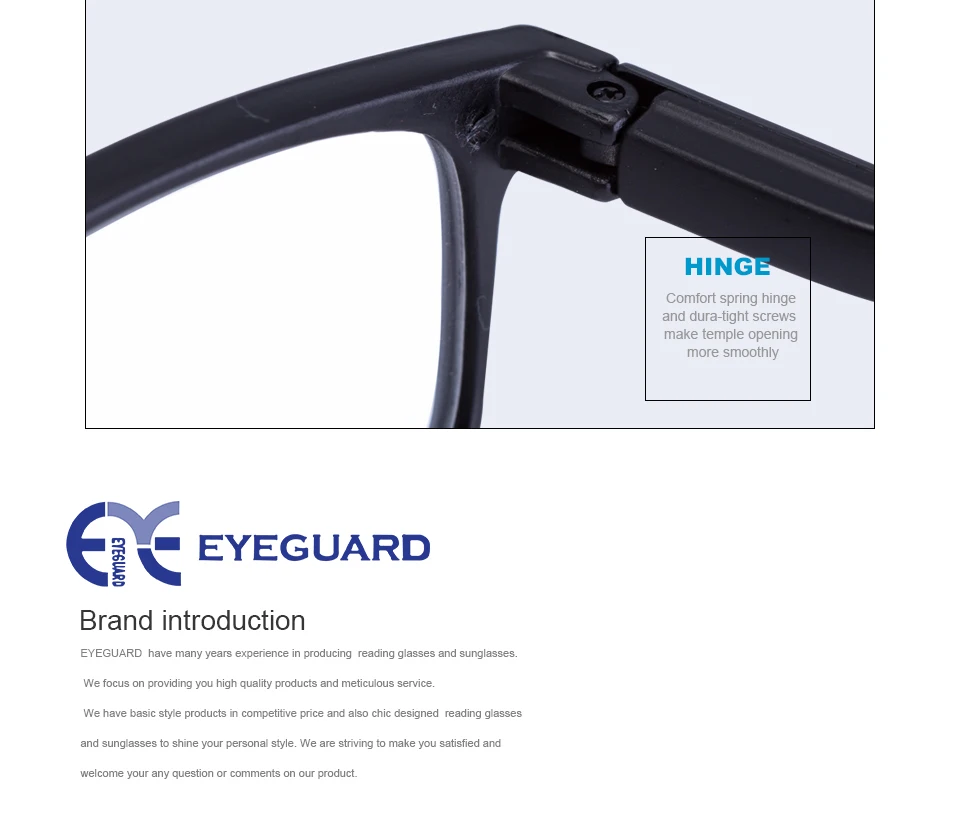 EYEGUARD читателей 4 пары унисекс Пружинные шарниры прямоугольные очки для чтения Fit для мужчин и женщин очки для чтения женщин