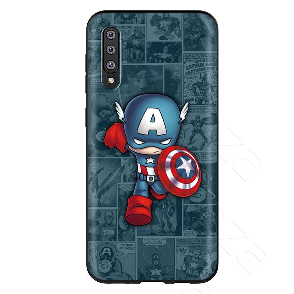 Lavaza Marvel Человек-паук Капитан Америка чехол для samsung Galaxy S6 S7 край J6 S8 S9 S10 плюс A3 A5 A6 A7 A8 A9 Note 8, 9