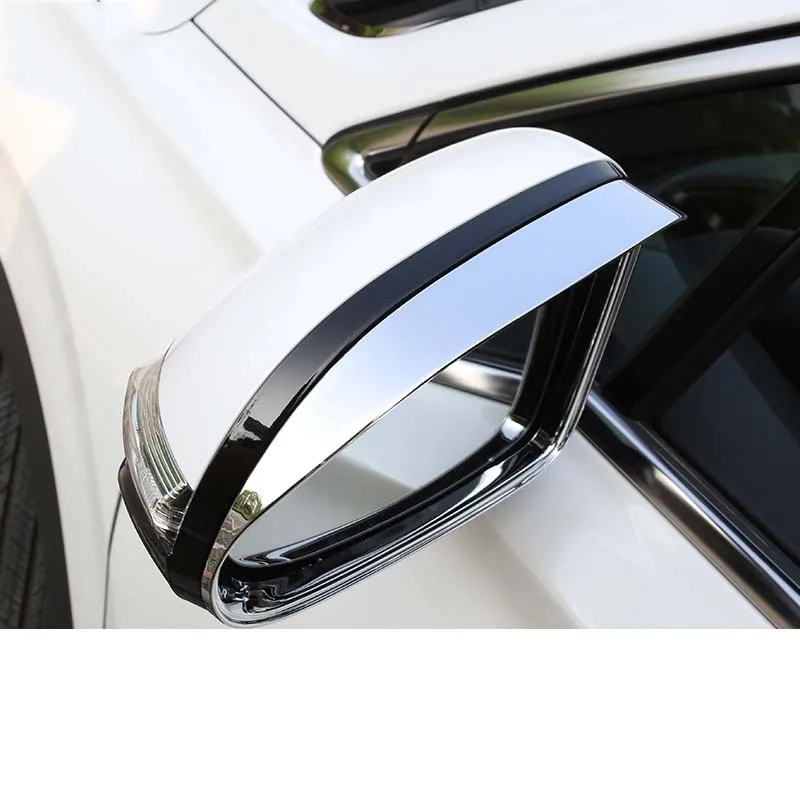 

Lsrtw2017 Abs Car Rearview Rain Shield Strip Rain Eyebrow Trims for Hyundai Sanfa Fe 4th Generation 2019 2020
