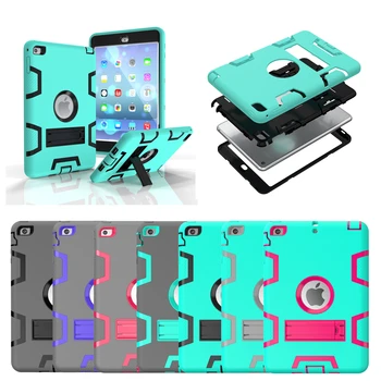 

For iPad mini 1/2/3/4 Retina Kids Baby Safe Armor Shockproof Heavy Duty Silicone Hard Case Cover For ipad mini4 mini3 mini2 1