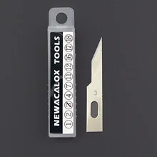 NEWACALOX 20PCS Mobile Phone Films Blades Hobby Knife Carving Tool Sculpture Engraving for PCB Repair Razor Scribing Woodworking