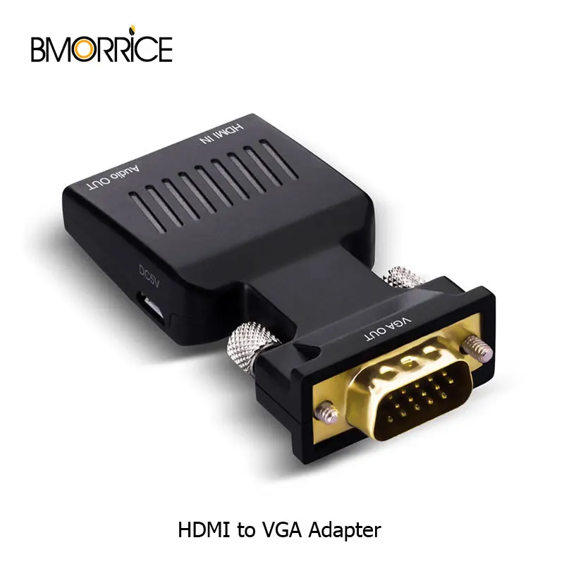 HDMI для VGA поддержка 1080 P с чипом более стабильный аудио кабель HD адаптер |