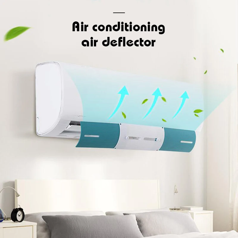 

Home Adjustable Air Conditioner Cover Windshield Air Conditioning Baffle Shield air deflector anti dust antibacterial cold proof