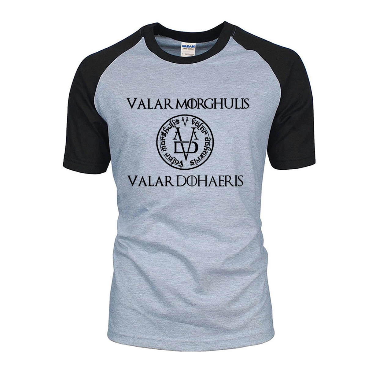 

Valar Morghulis & Valar Dohaeris T Shirt Men 2019 Summer Game Of Thrones Arya Stark Raglan T-Shirts Casual Hip Hop Tops BZ096