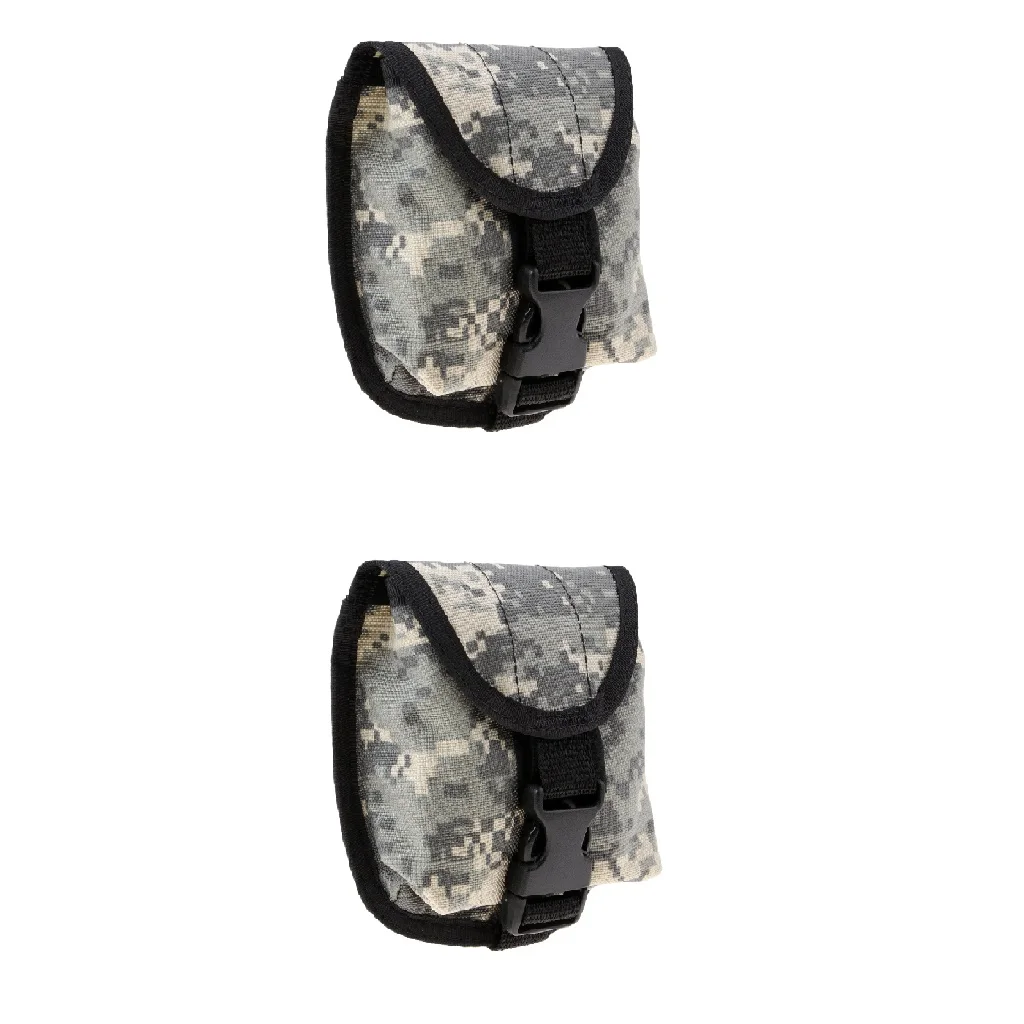 2pc Durable Nylon Spare 2 inch Diver Weight Belt Pocket Pouch Holster Bag for Scuba Diving Tech Dive 2KG Weight