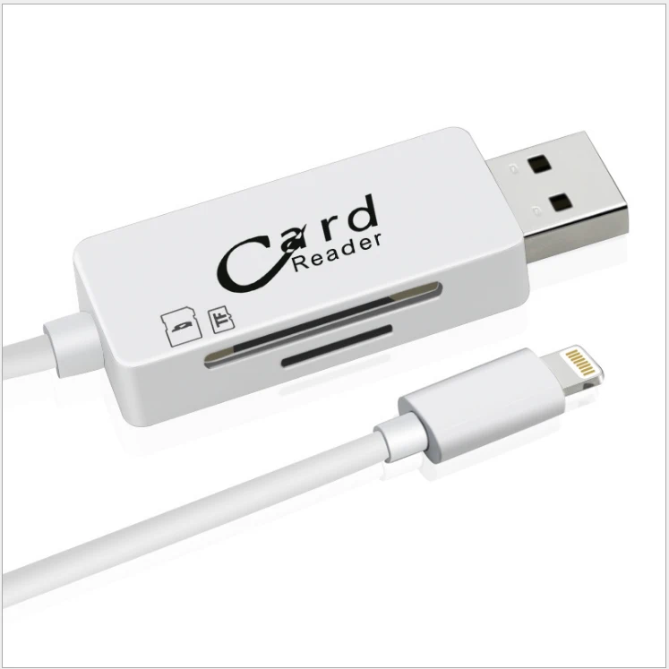 USB 2 0 SD TF кардридер данных зарядный кабель для iPhone iPad IOS8 IOS10 система/Windows XP/Windows 7|usb