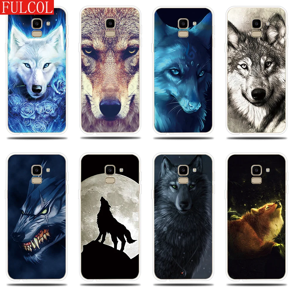 

Silicone Case For Samsung Galaxy J1 J2 J3 J5 J7 Prime 2017 2016 2015 Pro Cover Wild Wolf for Samsung J4 J6 J8 2018 Phone Case