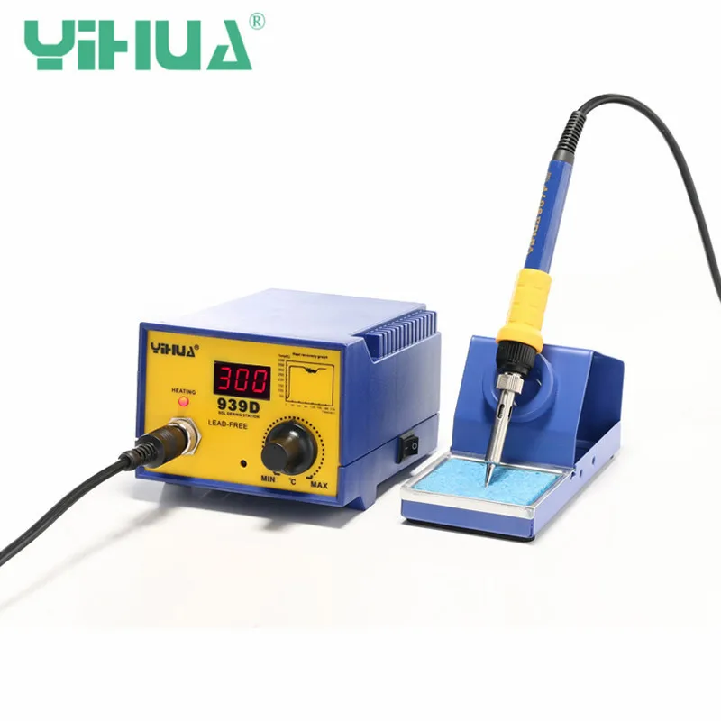 

YIHUA 939D 240V Anti Static Soldering Station Thermostat Unleaded High-power Electric Soldering Irons Welding Machines AU Plug